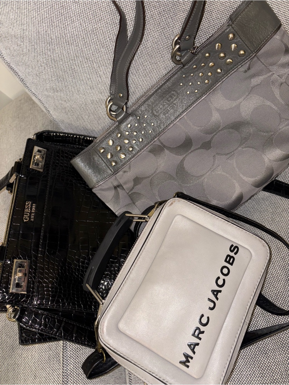 Coach Guess Marc Jacobs Purse Bundle | 3 Designer Handbags